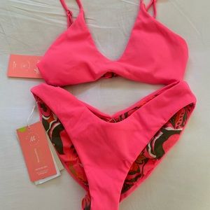 Coral Lava Liberty Sporty Bralette Bikini from Maaji